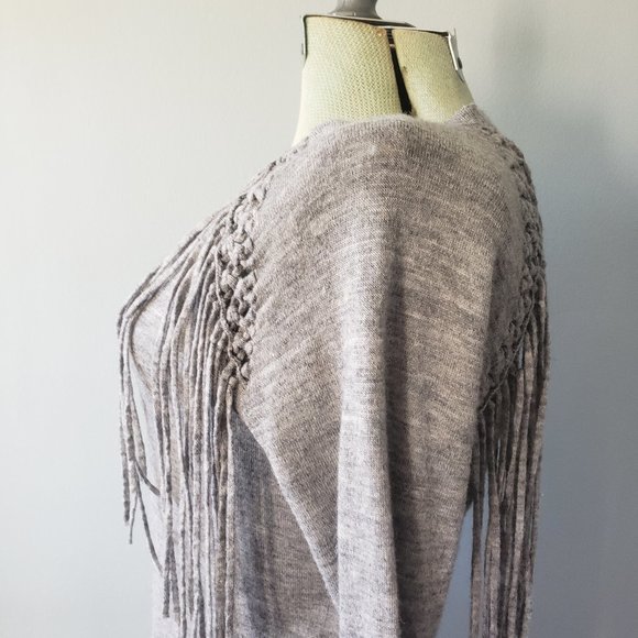 Rebecca Taylor Fringe Sweater Sz Medium - Picture 2 of 10